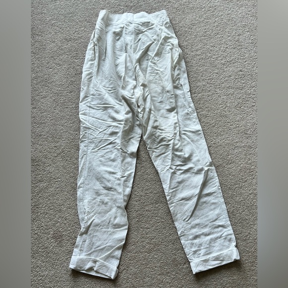 Uncle Studios White Linen Pants - Picture 2 of 3